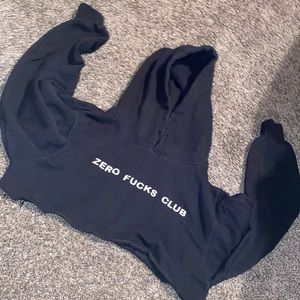 All black hoodie